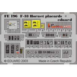 EDUARD ZOOM SET F-18 placards