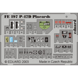 EDUARD ZOOM SET P-47D Placards