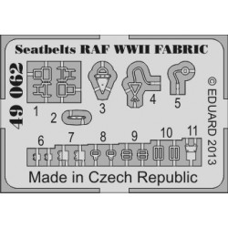 EDUARD Seatbelts RAF WWII...