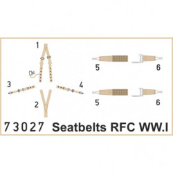 EDUARD Seatbelts RFC WWI...