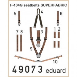 EDUARD F-104G seatbelts...