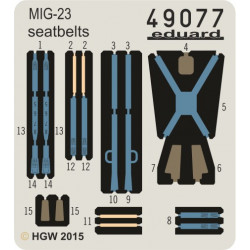 EDUARD MiG-23 seatbelts FABRIC