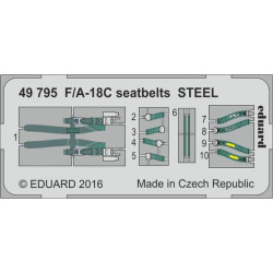 EDUARD F/A-18C seatbelts STEEL
