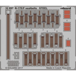 EDUARD B-17E/F seatbelts STEEL
