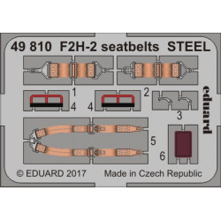 EDUARD F2H-2 seatbelts STEEL