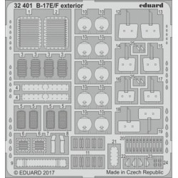 EDUARD B-17E/F exterior