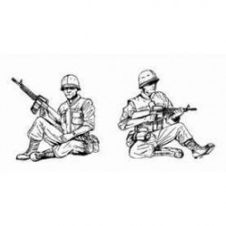CMK US Cavalry sitting in...
