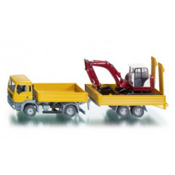 SIKU LKW mit Raupenbagger