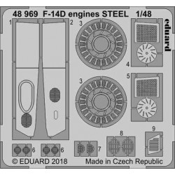 EDUARD F-14D engines STEEL 
