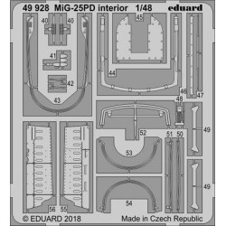 EDUARD MiG-25PD interior 