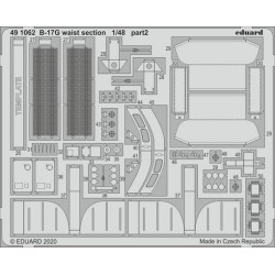 EDUARD B-17G waist section