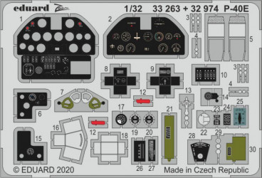 EDUARD P-40E interior