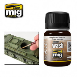 AMIG Dark Brown Wash for...