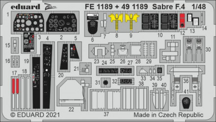 EDUARD ZOOM SET Sabre F.4