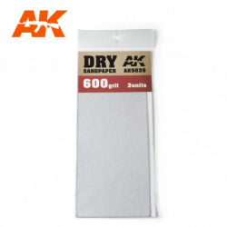 AK Dry Sandpaper 600 3 units