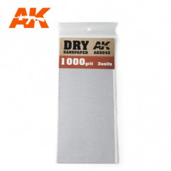 AK Dry Sandpaper 1000 3 units