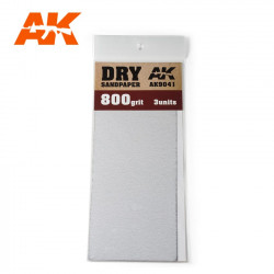 AK Dry Sandpaper 800 3 units