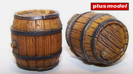 PLUS MODEL Wooden Barrel 3pcs.