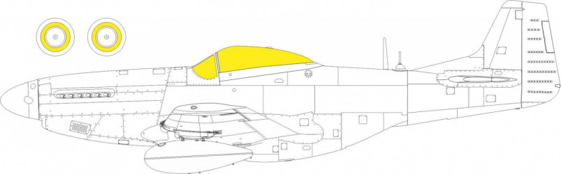 EDUARD MASK P-51K TFace