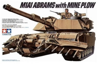 TAMIYA M1A1 Abrams w/Mine Plow