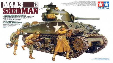 TAMIYA M4A3 Sherman 75mm...
