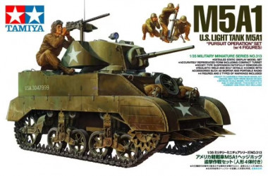 TAMIYA M5A1 w/4 Figures