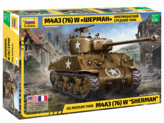 ZVEZDA US Tank M4A3 (76) W...