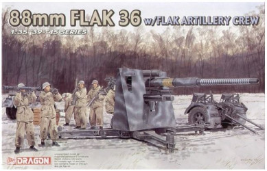 DRAGON 88mm FLAK 36+Crew