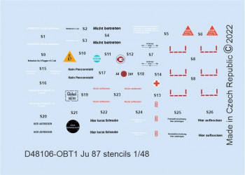 EDUARD DECAL Ju 87 stencils