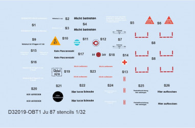 EDUARD DECAL Ju 87 stencils