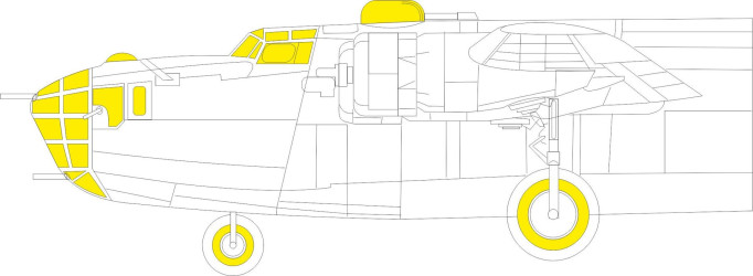 EDUARD MASK B-24D TFace