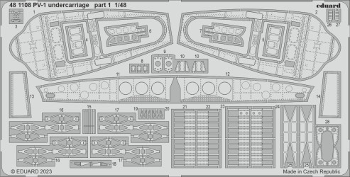 EDUARD PV-1 undercarriage