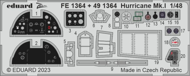 EDUARD ZOOM SET Hurricane Mk.I