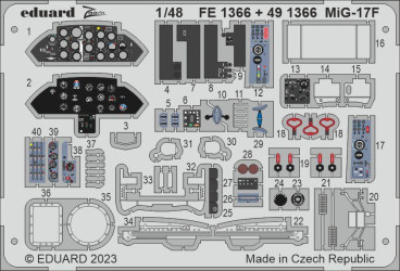 EDUARD ZOOM SET MiG-17F