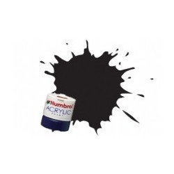HUMBROL ACRYLIC BLACK GLOSS 21